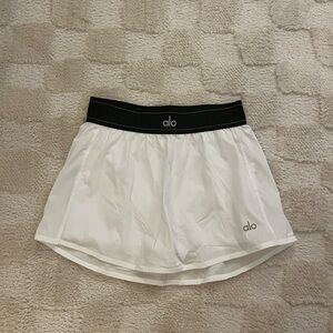Alo White Athletic Skirt